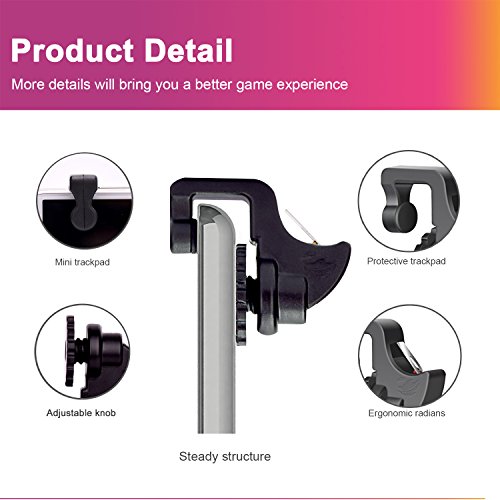 Mobile Game Controller for Fortnite/PUBG/Knives Out/Rules of Survival Button Touch Sensitive Shoot and Aim Triggers Accessories Joystick and Mobile Gamepad for Android IOS Phones Upgraded Version