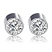 Earrings,NNDA CO 1 Pair Fashion Weight Loss No Piercing Magnet Ear Stud Earrings for Men Wome (Tranparent white)