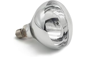 Fengrun Heat Lamp Bulb Clear Infrared Light Bulb 250 Watt Hard Explosion-Proof Glass for Chicks, Poultry, Bathroom, Food Heat