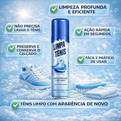 kit 2 Limpa Tênis Premium Espuma Magica para Calcados Petroplus Nylon Borracha Tecido Couro Sintetico