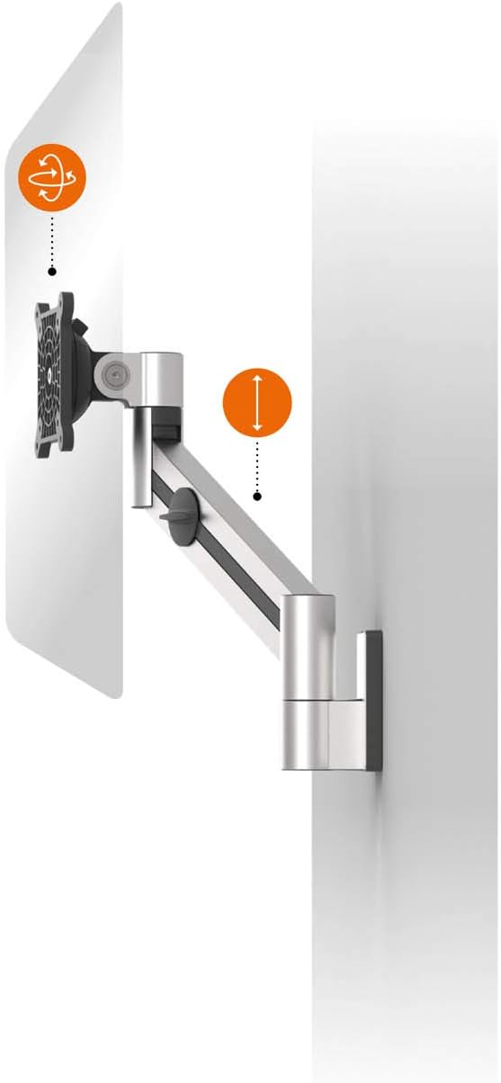 Durable Monitor Mount Pro Wall for 1 Screen, Monitor Wall Stand with Gas Spring Arm & Bracket for Wall Attachment - Image 5