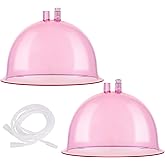 Vacuum Therapy Machine Accessories, Meifuly Upgraded Premium 7.28inch Diameter Extra-Large Vacuum Therapy Machine Cups with Y Type Hose (1 Pair)