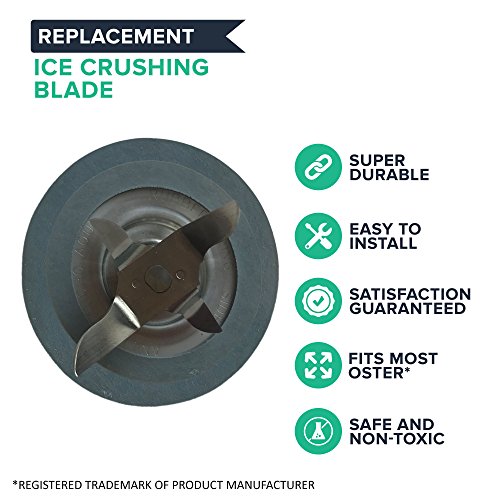 Think Crucial Replacements for Oster Blender Jar Cap Ice Crushing Blade & Sealing Ring, Compatible With # 4961 & 4902