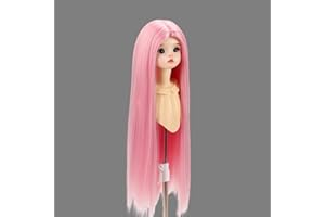 SISON BENNE BJD Hair Doll Wig, Dolls Accessories Long Straight Hair Wigs without Bangs for 1/3 1/4 1/6 Ball Jointed SD Dolls 