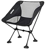 MARCHWAY Ultralight Folding Camping Chair with Anti-Sinking Wide Feet, Portable Compact for Outdoor Camp, Beach, Travel, Picnic, Hiking, Lightweight Backpacking
