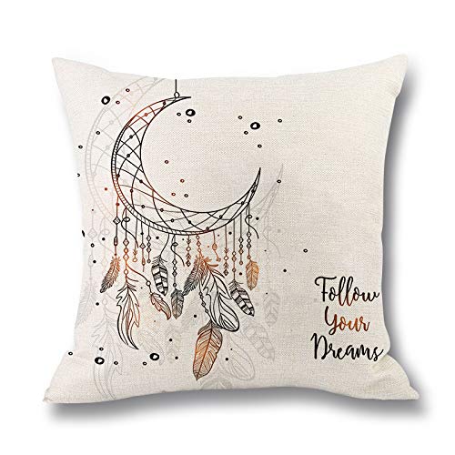 Begleri Throw Pillow Covers，Boho Throw Pillow Covers for Sofa Living Room Car 18 x 18 Inches，4 Pack.