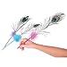 Dazzling Toys High Quality Real Natural Peacock Feathers 17 Inch Pens- Pack of 12