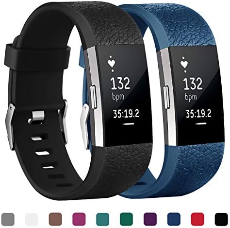 Kutop Bands Compatible Charge 2 Straps, Soft TPE Replacement Wristband Sports Fitness Accessory Bands Charge 2 Bands for Girl Boy, Small Large