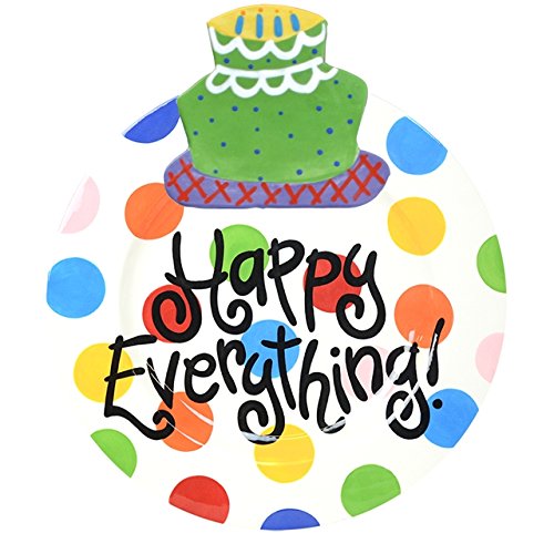 Coton Colors Happy Everything Platter, Big, Bright Dot