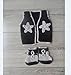 CX-Queen Baby Photo Prop Crochet Knitted Costume Cowboy Vest Shoes