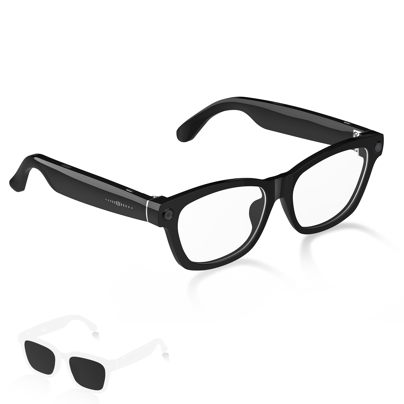 Photo 1 of LAKEEN AI Smart Glasses with 800W HD Camera and 1080P Video Recording | AI Assistant (ChatGPT), Translation, Voice & Music Control | Bluetooth 5.3/WiFi | Included Anti-Blue Light & Polarizing Lenses