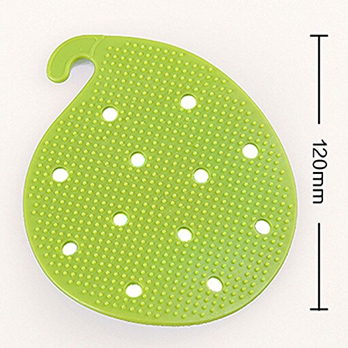Vegetable Scrubber Brush, Windspeed Silicone Fruit and Vegetable Scrubber/ Potato Scrubber/Carrot Brush/Trivet, 4 pcs Kitchen Cleaning Tool
