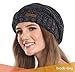 Brook + Bay Slouchy Beanie - Women's Winter Hats, Beanie Slouch Hats for Cold Weather, Oversized Beanie Knitted Hats for Women & Men Black Gray