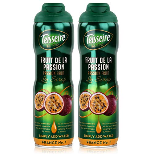 Teisseire Getränke-Sirup Passion Fruit/Passionsfrucht 600ml - Sirup der genauso schmeckt wie die Frucht (2er Pack)