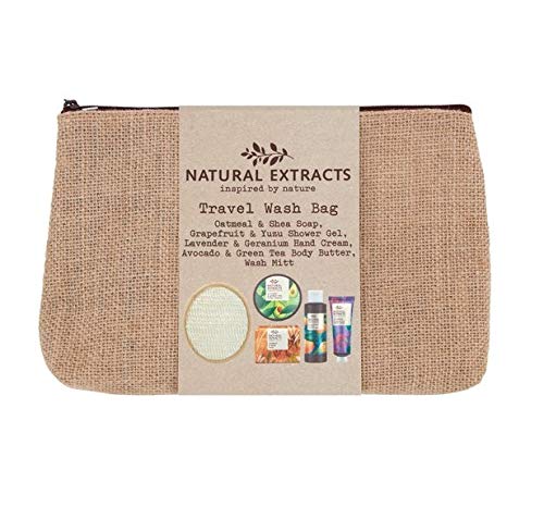 Natural Extracts Travel Wash Bag Gift Set