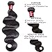 UNice Hair Brazilian Body Wave Virgin Hair 14 16 18 inches 3 Bundles, 100% Unprocessed Brazilian Wavy Human Hair Weave Extensions, Natural Black Color for African Americans Women Total 300g