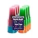 Party Essentials Soft Plastic 16-Ounce Party Cups/Pint Glasses, 120-Count, Assorted Neon