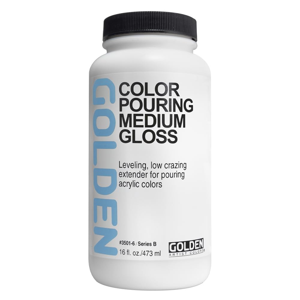 Golden Artist Colors Color Pouring Medium, Gloss Finish, 16 Ounce Bottle (3501-6)