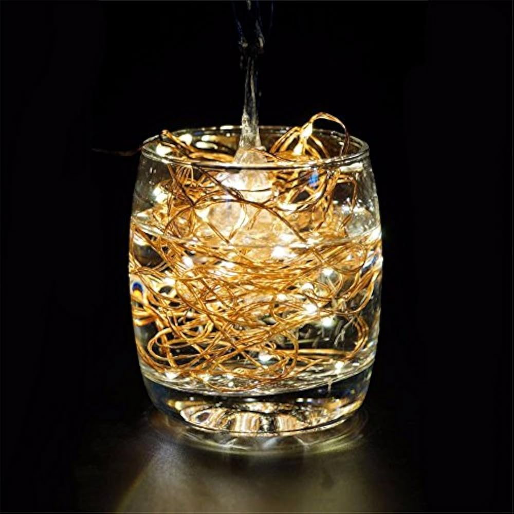 LED Copper Wire Lights 99ft/30m 300 String Dimmable With Remote Control