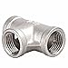 ProMaker Brewing 2Pcs Stainless Steel 304 Cast Tee Pipe Fitting Class 150 1/2