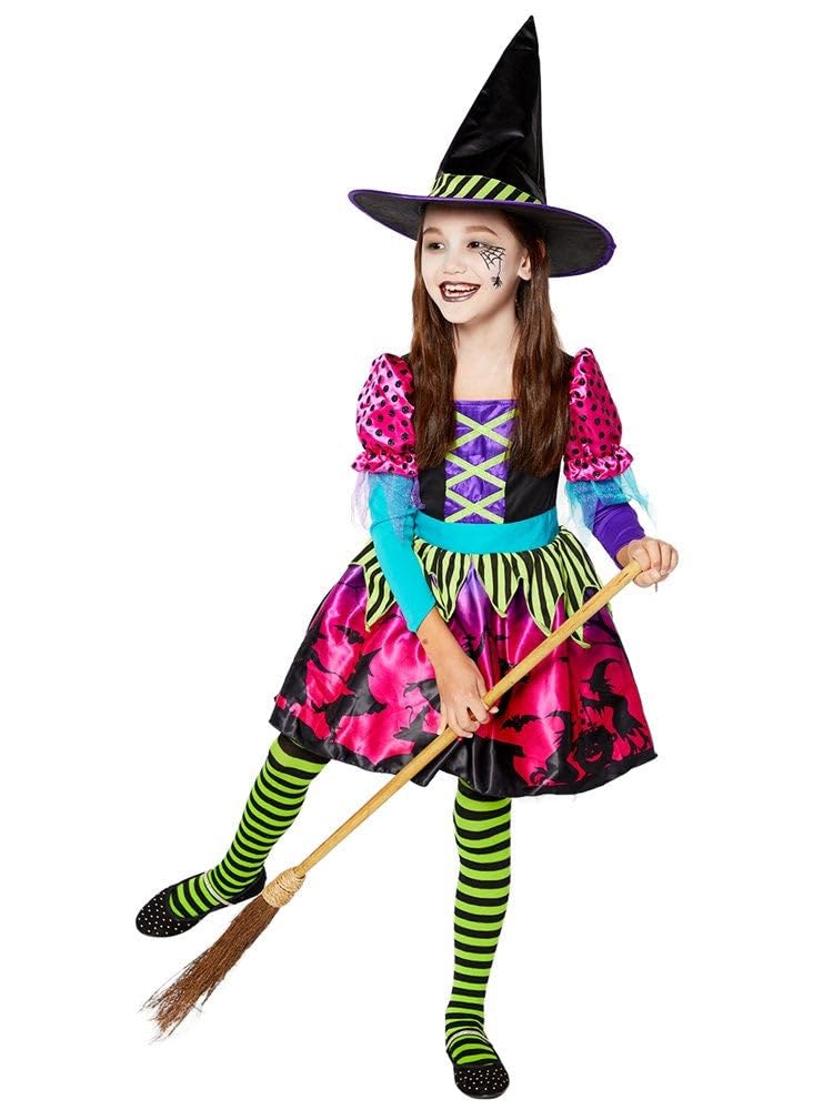 amscan 9903888 - Kids Hocus Pocus Spellbook Sweetie Witch Halloween Girls Fancy Dress Costume Age:5-6 Years