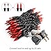 Brizled Orange Halloween Lights, 21.3ft 100-ct Incandescent String Lights Connectable, UL Certified, Black Wire Mini Light Set for Indoor & Outdoor Decorations, Holiday, Christmas