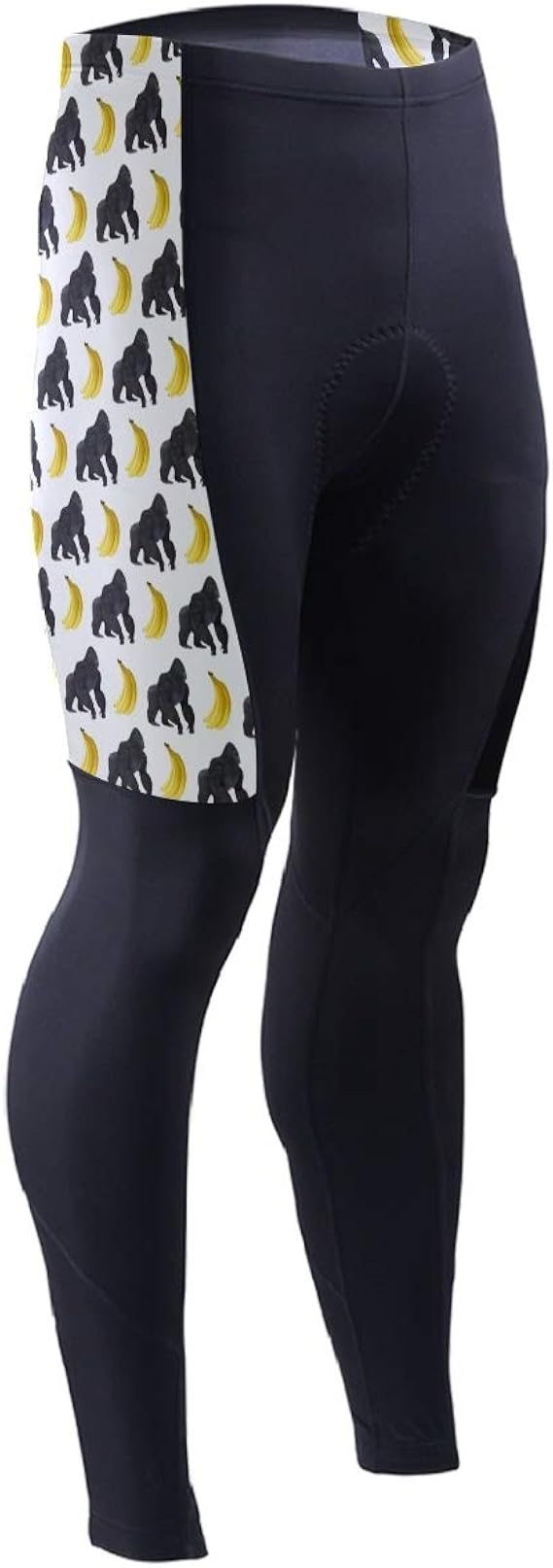 HURPAN Cycling Pants Men Workout Leggings Tall MTB Tights