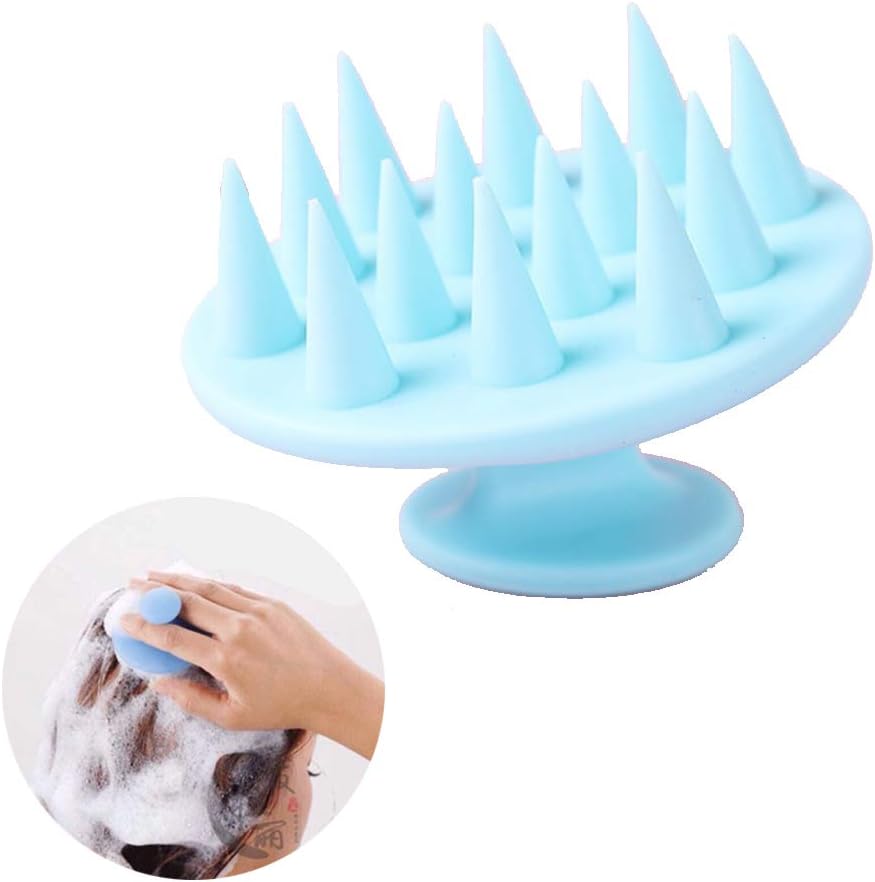 DreamJ Hair Scalp Massage, Shampoo Brush Ultra Soft Silicone Shower Brush Scalp Scrubber Body Massage ， Multi-Use Skin Care for Kids and Adult