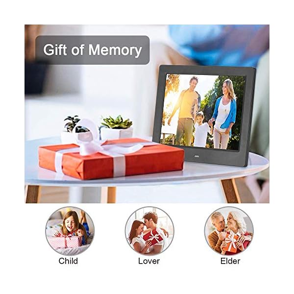 SeeKool Cadres Photo Numériques 10 Pouces Écran Haute Définition 1024×768 avec