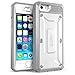 SUPCASE Unicorn Beetle Pro Series Phone Case for iPhone 5SE, with Built-in Screen Protector Full-Body Rugged Holster Case for Apple iPhone 5SE(White)