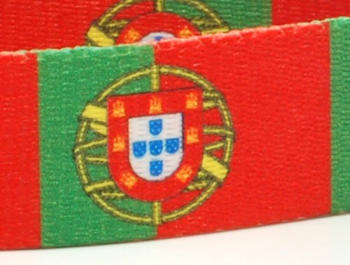 Large Portuguese Flag Dog Collar by PatriaPet