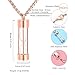 Oinsi Eternity Memory Hourglass Urn Necklace Cremation Jewelry Pendants For Women Men +Gift Box+Fill Kits (Rose gold)