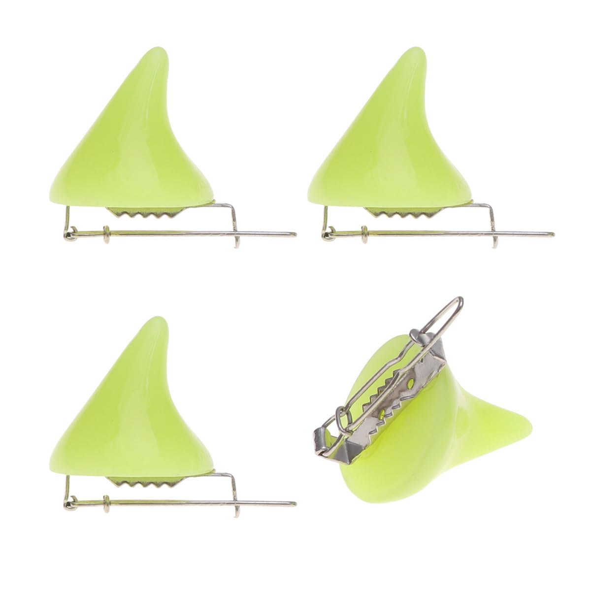Lurrose 4Pcs Kids Halloween Hair Accessories Devil Horn Hair Clips Lightweight Fabric Party Headwear for Children