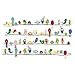 DecalMile Colourful Cute Birds Wall Sticker Removable Vinyl Wall Sticker Wall Pictures for Bedroom Living Room Office
