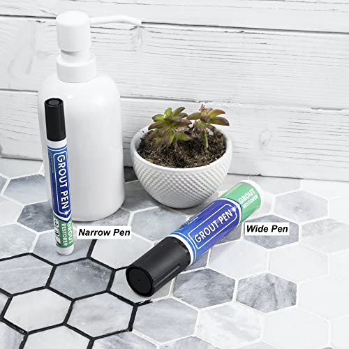 Grout Pen Black Tile Paint Marker: Waterproof Grout Paint, Tile Grout ...