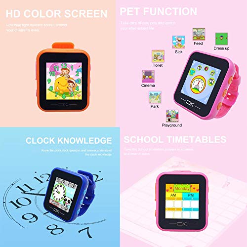 Kid's Electronic Game Watch with Pet Game, Children's Smartwatch with Health Assistant, Camera, Pedometer, Alarm Clock, 1.5 Inch Color Screen, 6 Years Old + - Thumbnail 6