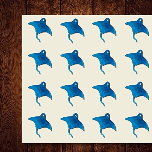 Manta Ray Craft Stickers, 30 Stickers at 1.5 Inches, Great Shapes for Scrapbook, Party, Seals, DIY Projects, Item 1321425