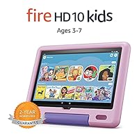 Fire HD 10 Kids tablet, 10.1”, 1080p Full HD, ages 3–7, 32 GB, Lavender