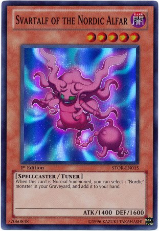 Yu-Gi-Oh! - Svartalf of the Nordic Alfar (STOR-EN015) - Storm of Ragnarok - 1st Edition - Super Rare