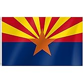Arizona Flag, 3x5 Arizona AZ State Flags with Brass Grommets, Ideal for Party Parades Sports Events Outdoor Decorations