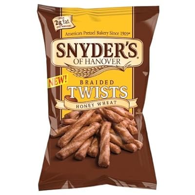 Snyder's of Hanover, Braided Twists, Honey Wheat, 10oz Bag (Pack of 3)