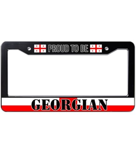 Georgia Flag Decal Sticker 2-Pack - 5x3 Inch Peach State Vinyl Sticker For Cars & Windows