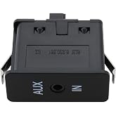 SING F LTD 1PC Car AUX Audio Interface ABS Single Socket Audio Replacement Part 6930561 Compatible with BMW X1 X3 X5 X6 Z4 E81 E87 E90 Black
