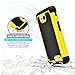 LG L70 Case, LG Optimus Exceed 2 Case, MagicMobile® [Dual Armor Series] Hybrid Impact Resistant LG L70 Shockproof Tough Case Hard Plastic Silicone Protective Cover for LG Optimus Realm [Black/Yellow]