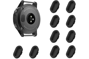 KELIFANG Dust Plug 10 Pack for Garmin Fenix 7/7S/7X, 5/5S/5X, 6/6S/6X, Pro, Forerunner 935, Vivoactive 4/4S, Venu - Silicone Anti Dust Cap Charger Port Protector