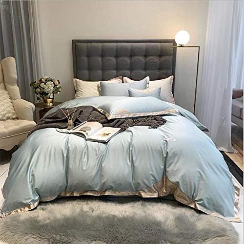 羽毛掛け布団カバー 4ピースベッドビッグレッド60ロングステープルコットン刺繍布団カバーブルゴーニュコットンシート 新色