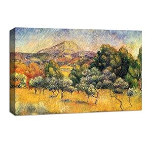 Canvas Wall Art Landscape at Beautiful by Pierre-Auguste Renoir Canvas Prints Home Artwork Decoration for Living Room,Bedroom - 12x18 inches