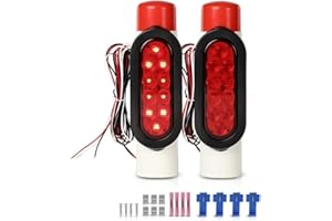 Vernijtrdy LED Boat Trailer Guide-on Post Pipe Guide Lights Fit for Standard 2 Inch PVC for Sealed Submersible Turn Signal