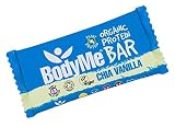 BodyMe Organic Vegan Protein Bar | Raw Chia Vanilla | 60g (2.12oz) | With 3 Plant Proteins