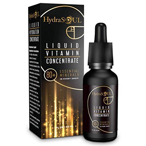 Antioxidant Rich Hangover Cure - Concentrated Liquid Vitamins, Amino Acids & 80+ Elements & Electrolytes from Sea Salt - 15-30 Servings per Bottle, No Sugar, No Artificial Flavours, No Caffeine